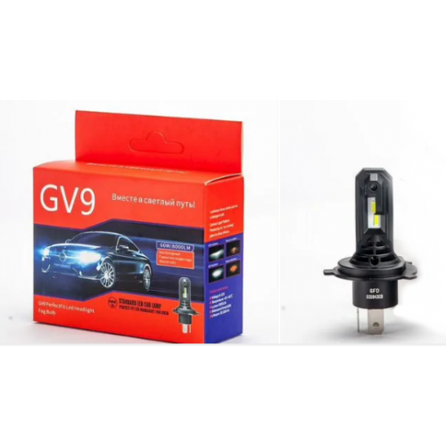 Светодиодные лампы  GV9, 18W, 12-24V, 6000K, H4
