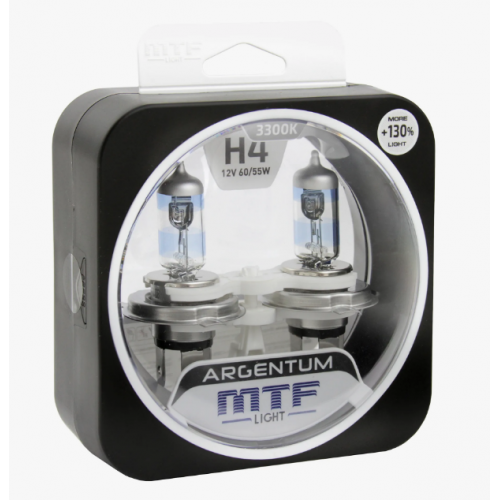 MTF Light серия ARGENTUM Н4 +130% 12v 55w