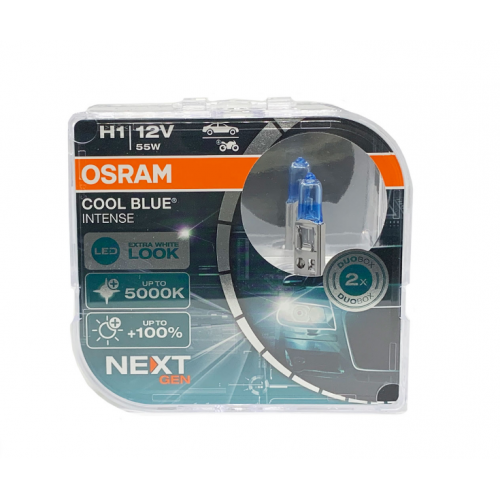 Osram H1 12v 55w  (5000K) на 100% COOL BLUE INTENSE 