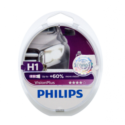 Philips H1 Vision Plus  55w  +60% 