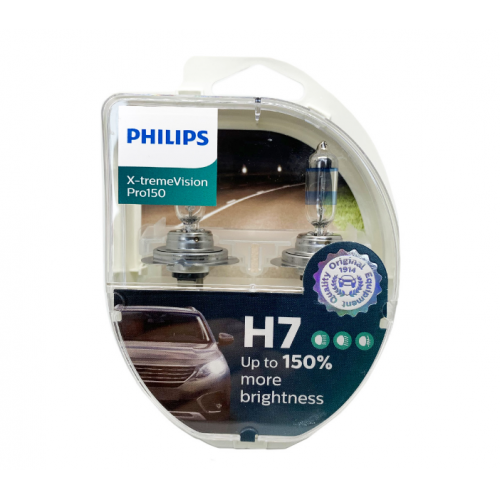 Philips H7 12V-55w  +150%+увел. срок службы 
