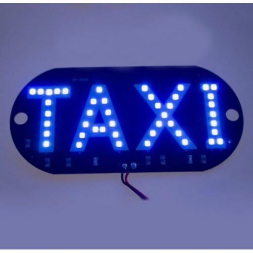Табличка led "ТАКСИ" синий