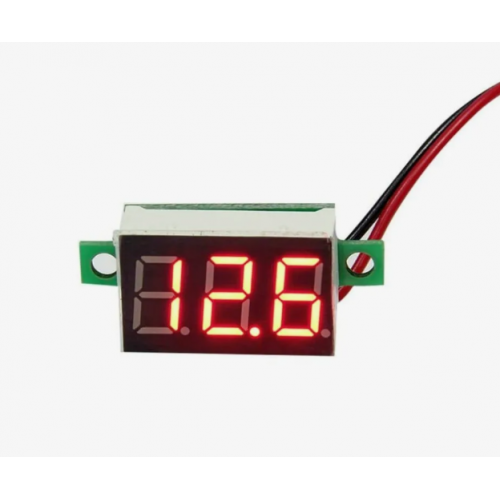 Вольтметр "плата" 4,5-30V Красный