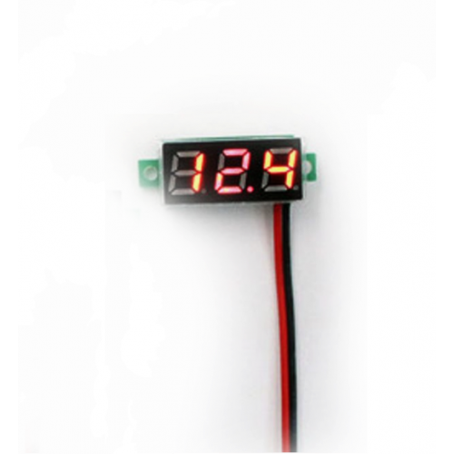 Вольтметр "плата мини" 4,5-30V Красный