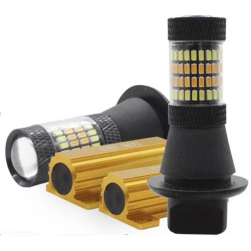 1156-96LED ДХО+поворот бел/желт