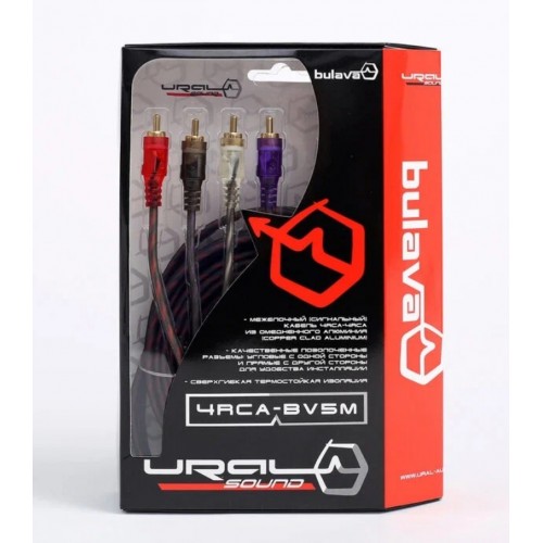 Межблочный кабель Bulava 4RCA-BV 5m