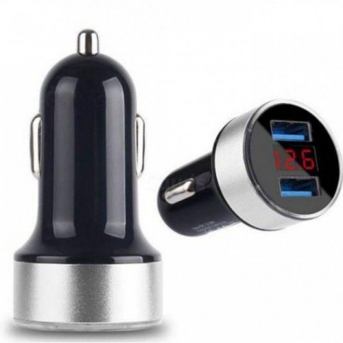 Вольтметр +USB 3.1A в прикуриватель