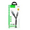 Кабель Hoco U115 100w с дисплеем Type-c to Type-c черный рис. 1