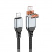 Кабель Hoco U128 2in1 USB/Type-c to IPhone рис. 1