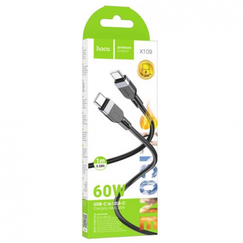 Кабель Hoco X109 Energy 60W Type-c to Type-c(L=1M)