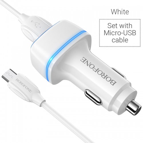 ЗУ BOROFONE BZ14 белый Micro USB