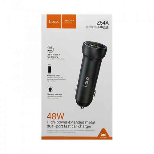 ЗУ HOCO Z54A Prosperous 48W dual-port PD30W+QC3.0