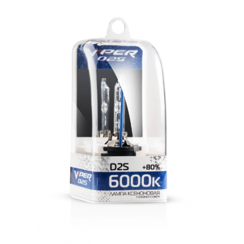 Ксеноновая лампа VIPER D2S 6000к (+80%)Корея 