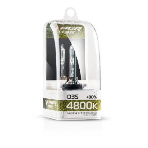 Ксеноновая лампа VIPER D3S 4800к (+80%)Корея 