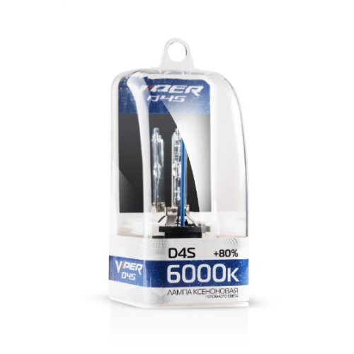Ксеноновая лампа VIPER D4S 6000к (+80%)Корея 